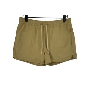 COS Swim Shorts Olive Green Elastic Waist Adjustable Straps Stretch Small